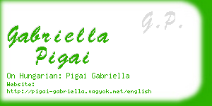 gabriella pigai business card